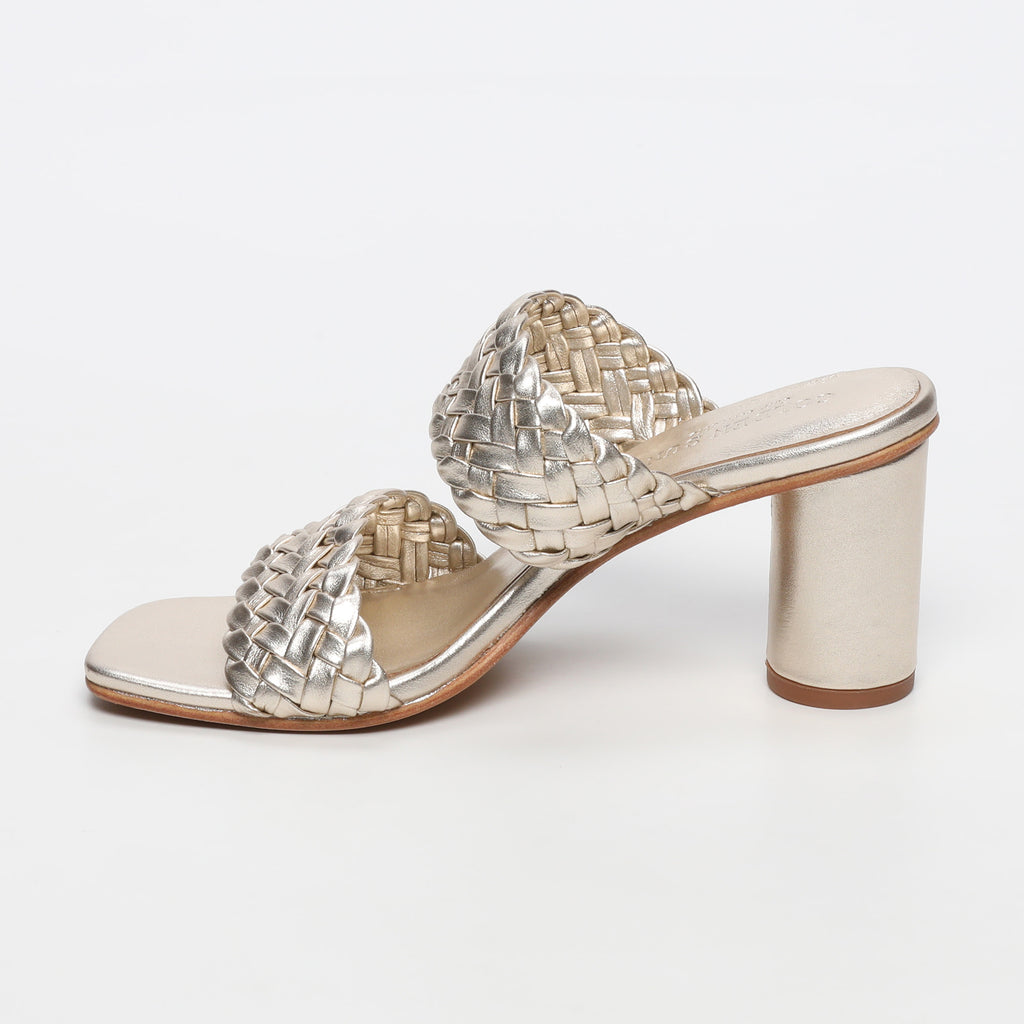 Lila Heeled Sandals - Gold