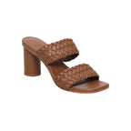Sandalias Tacón Lila - Camel