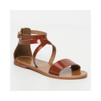 Golden Sun - Galaxy Sandals - Camel Patent