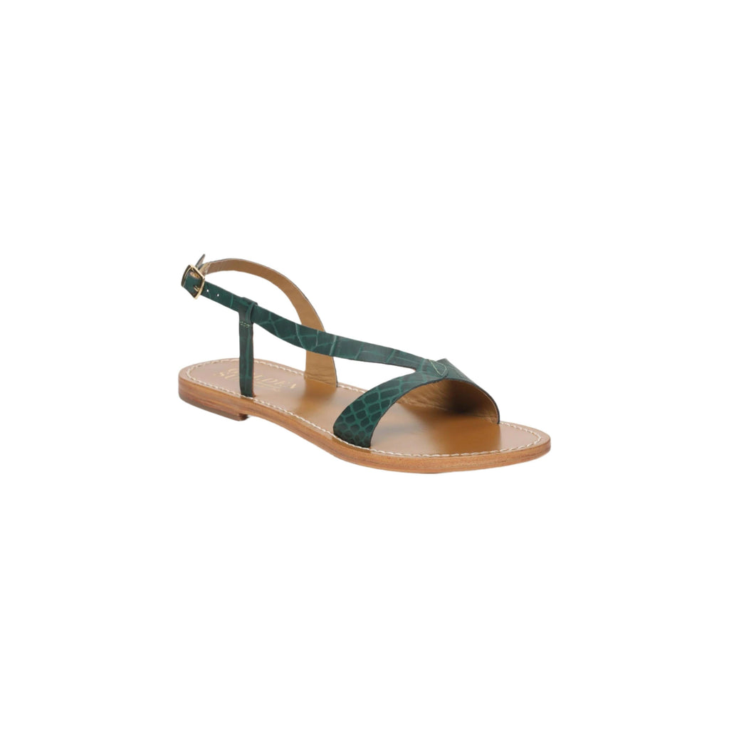 Golden Sun - Sandalias Timo - Croco Verde