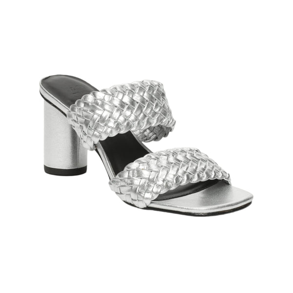 Lila Heeled Sandals - Silver