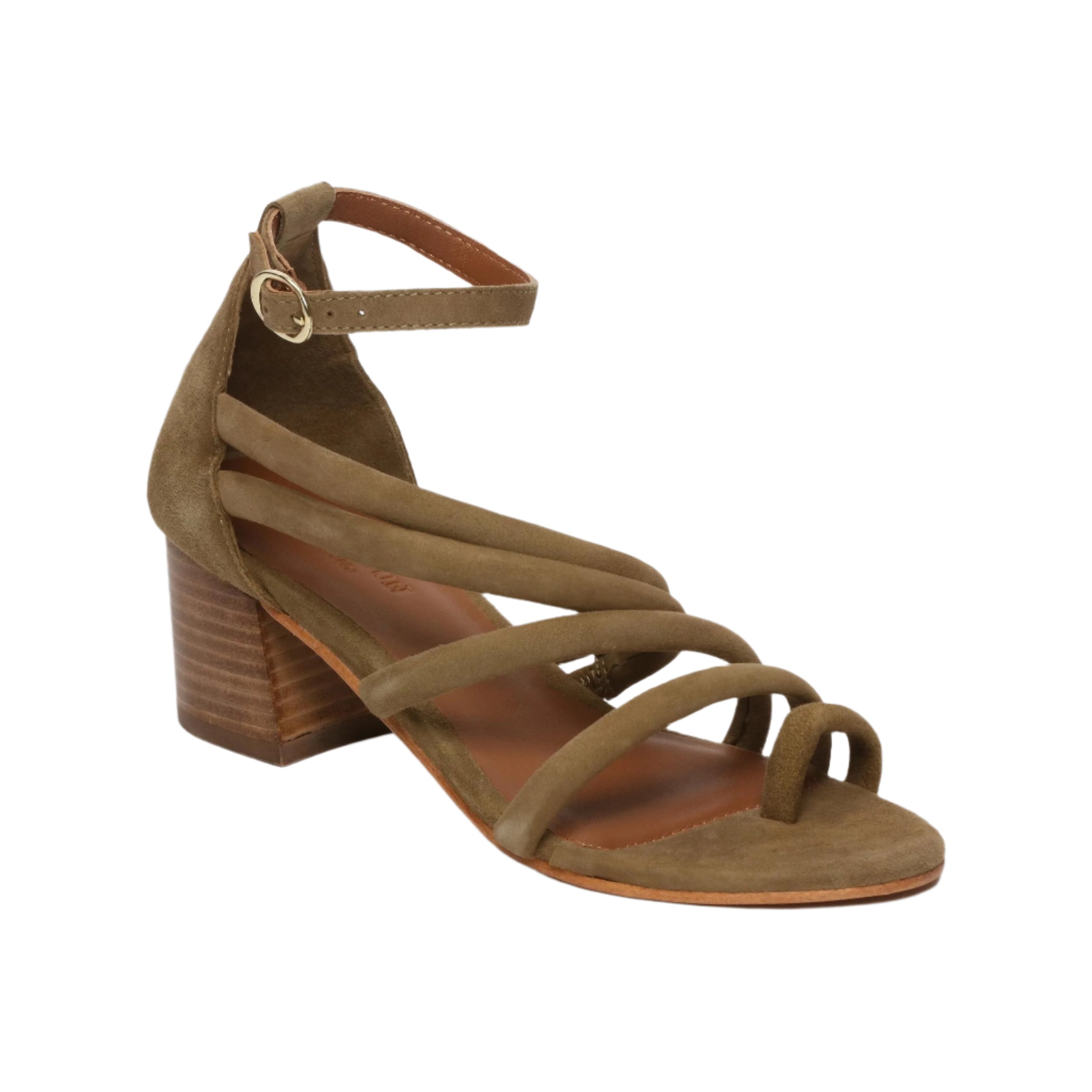 Barbadine Heeled Sandals - Green