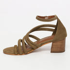 Barbadine Heeled Sandals - Green