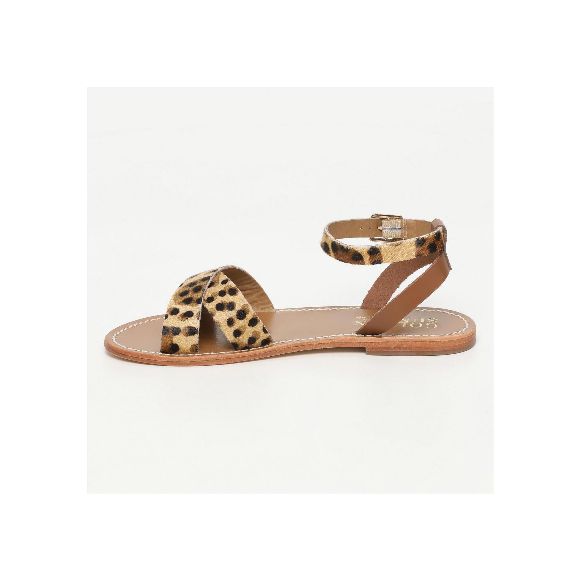 Amapola Sandals - Brown and Leopard