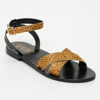Sandales Amapola - Pois Vache+Noir