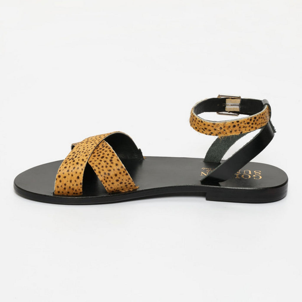 Sandales Amapola - Pois Vache+Noir