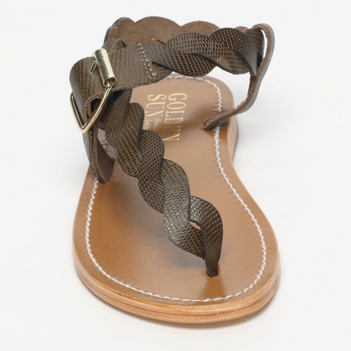 Sandalias Aryna - Lagarto Caqui