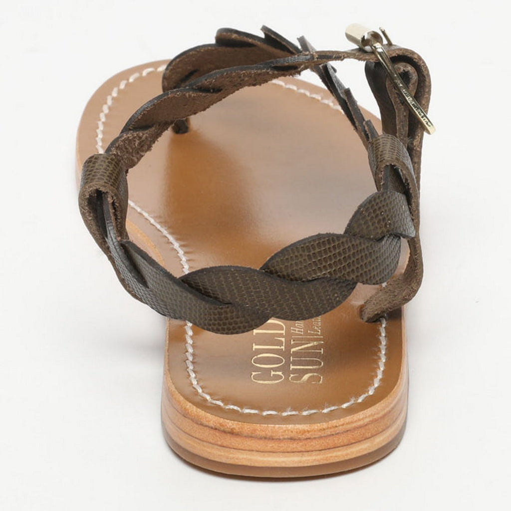 Sandalias Aryna - Lagarto Caqui