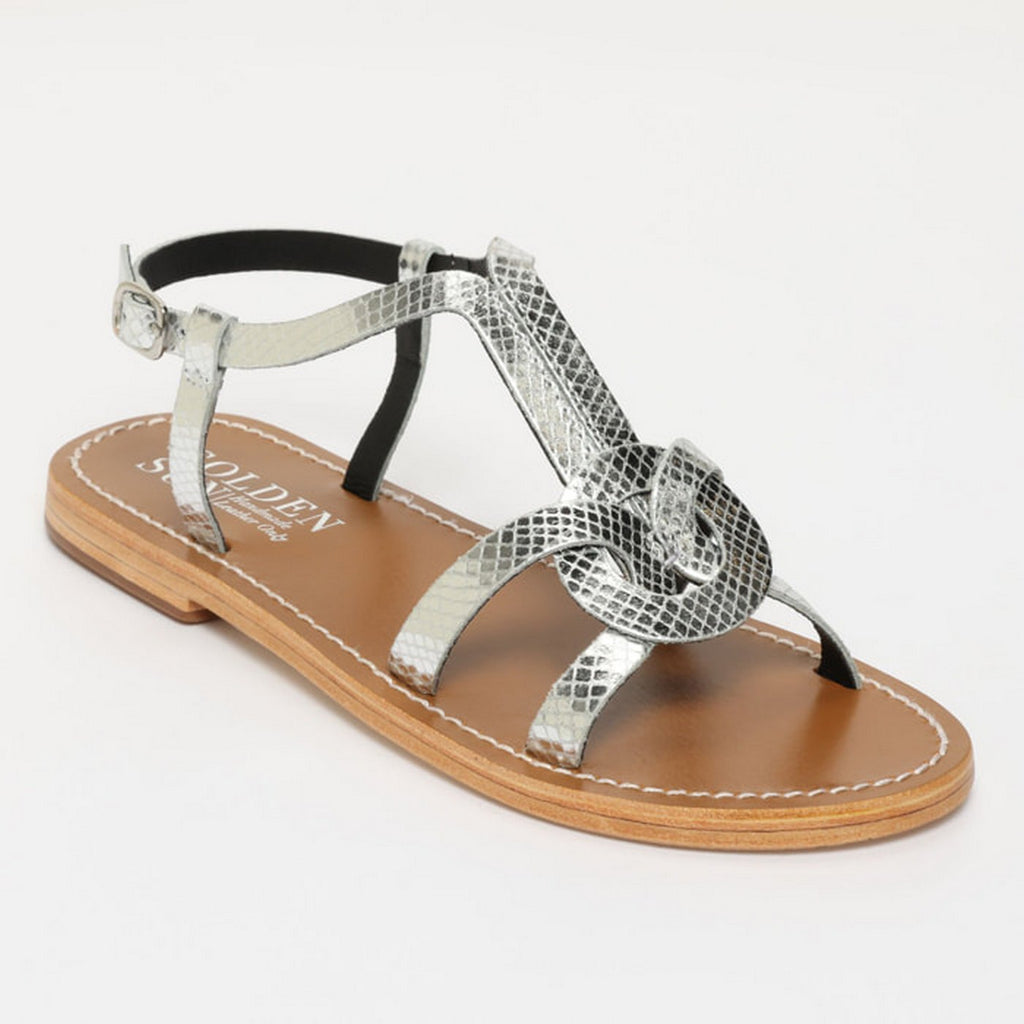 Pisky Sandals - Silver Snake
