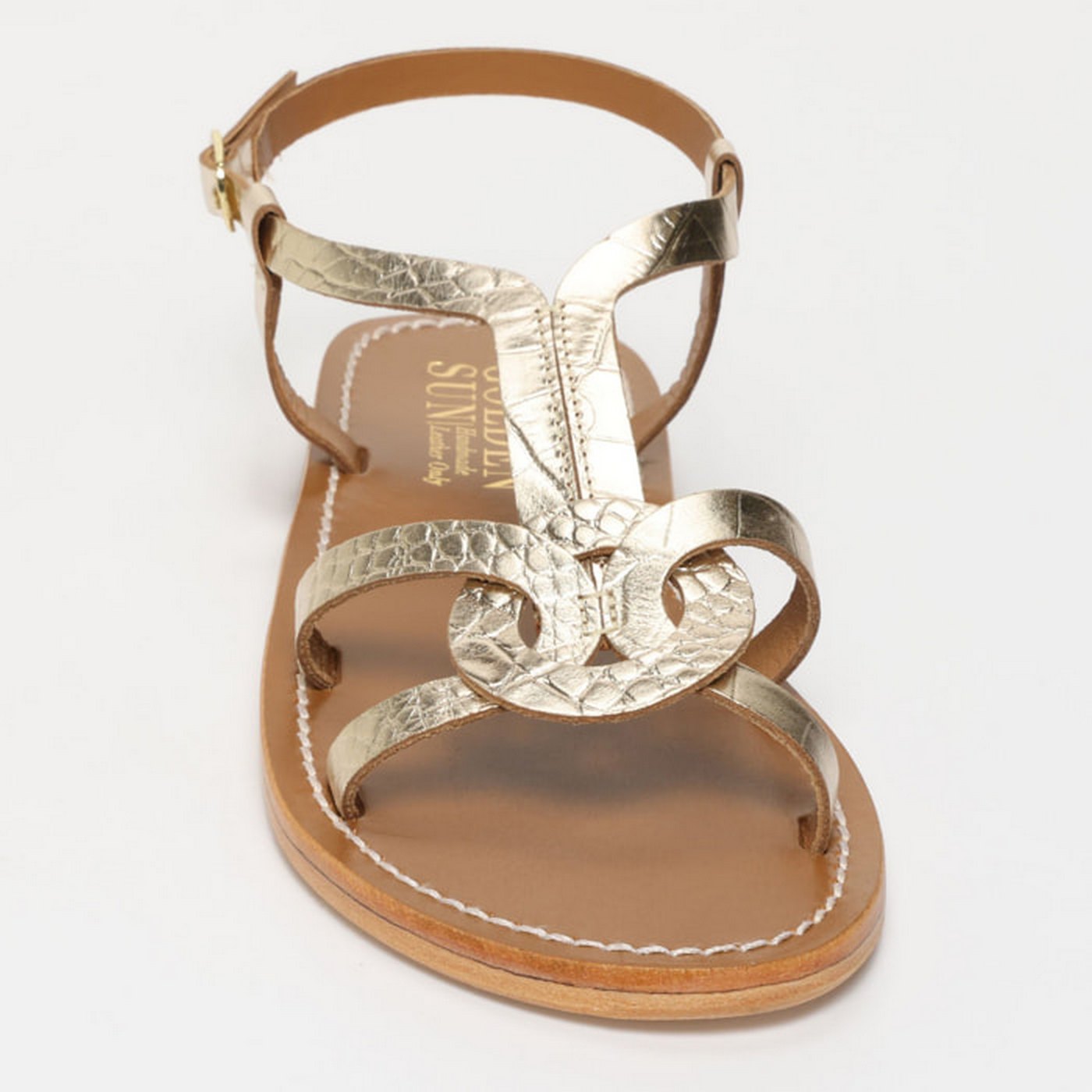Pisky Sandals - Gold Croco