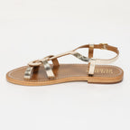 Pisky Sandals - Gold Croco
