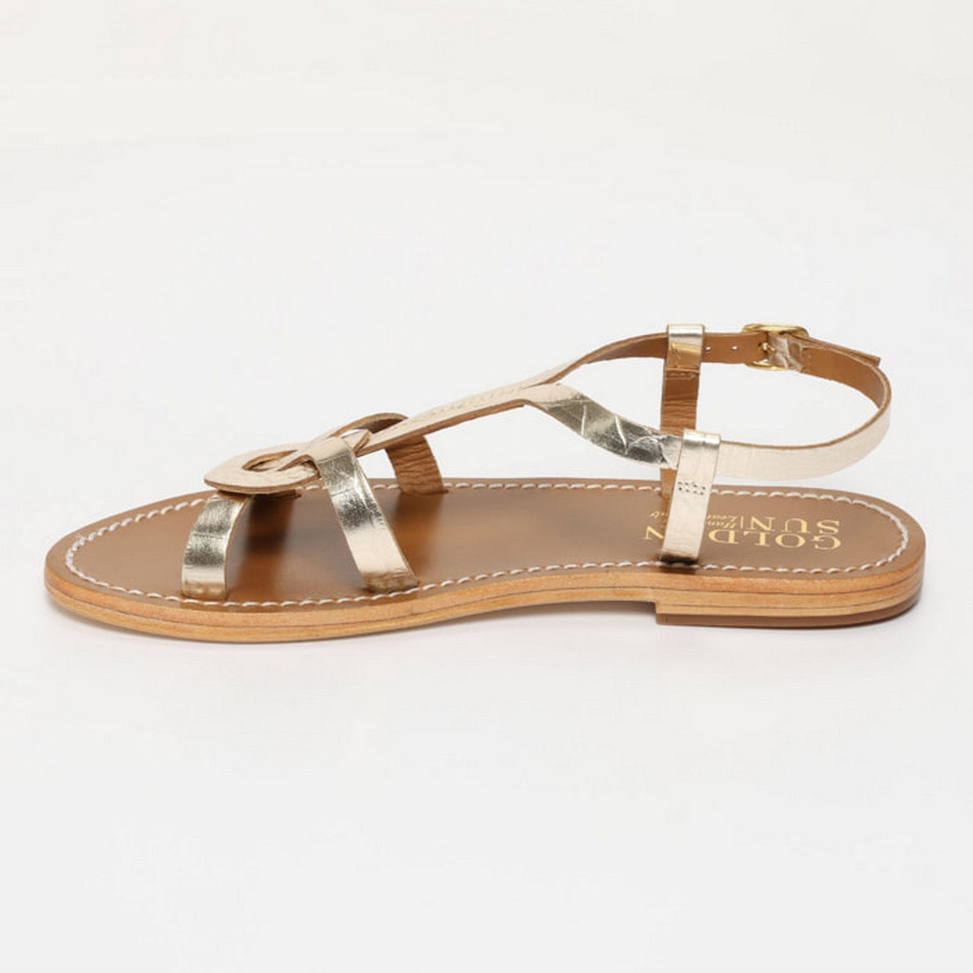 Pisky Sandals - Gold Croco
