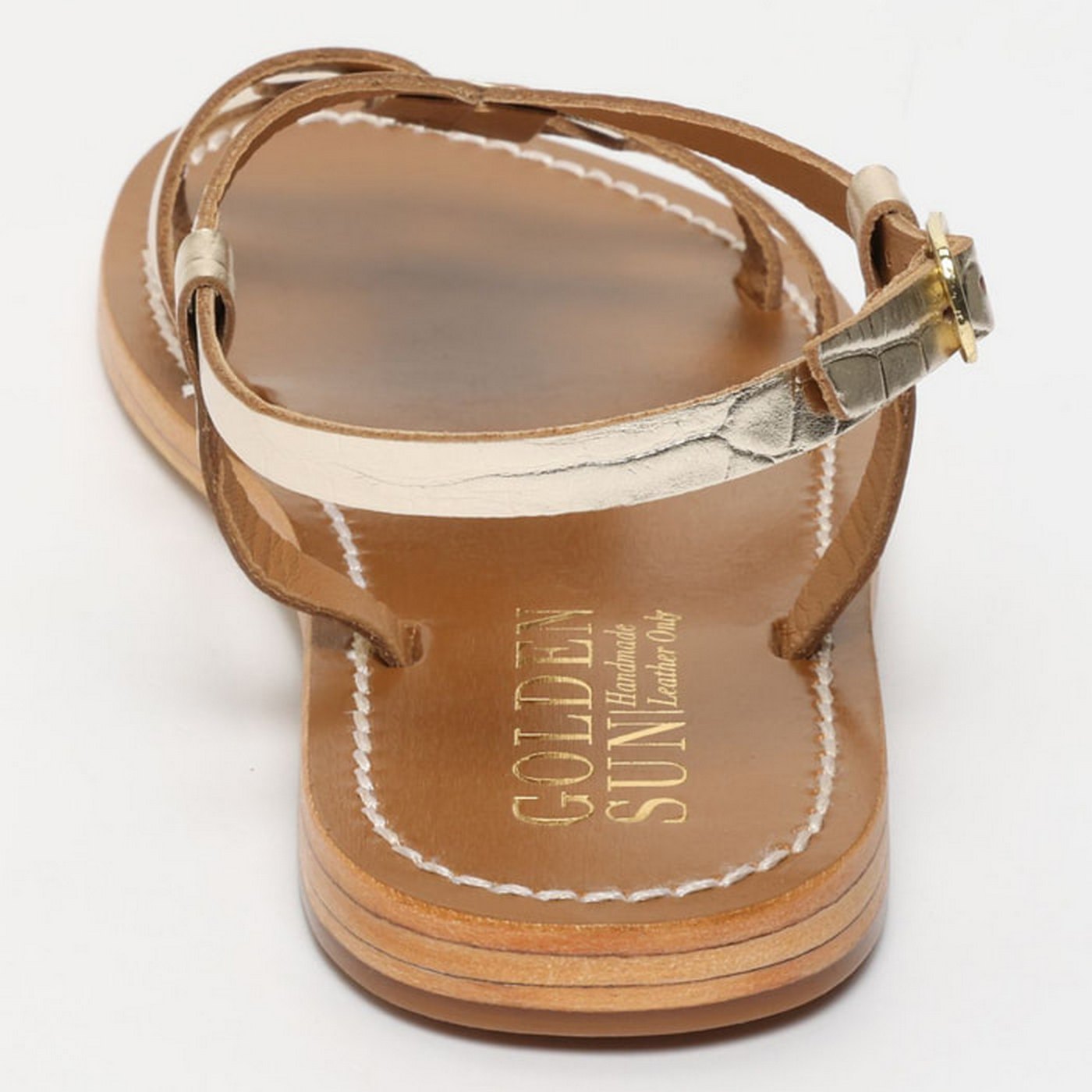 Pisky Sandals - Gold Croco
