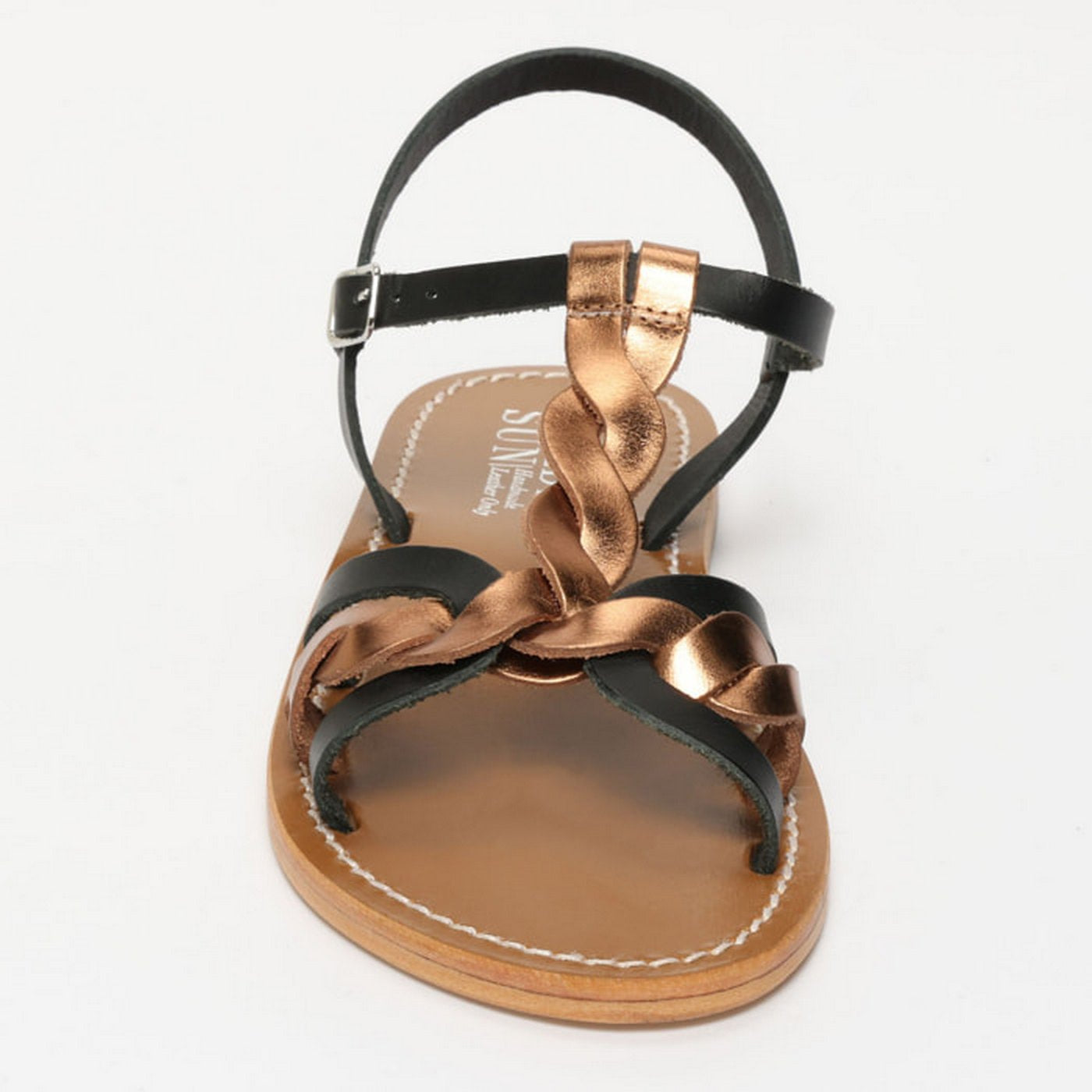 Sandalias Kyseli - Negro+Bronce
