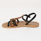 Sandalias Kyseli - Negro+Bronce
