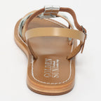 Sandalias Kyseli - Arena y Plata