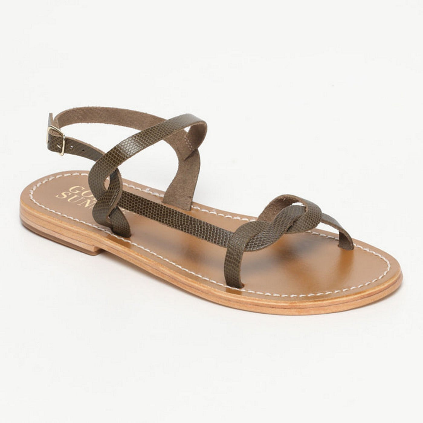 Sandalias Amarice - Lagarto Caqui