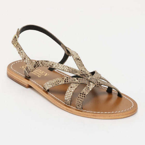 Bonaly Sandals - Snake Beige
