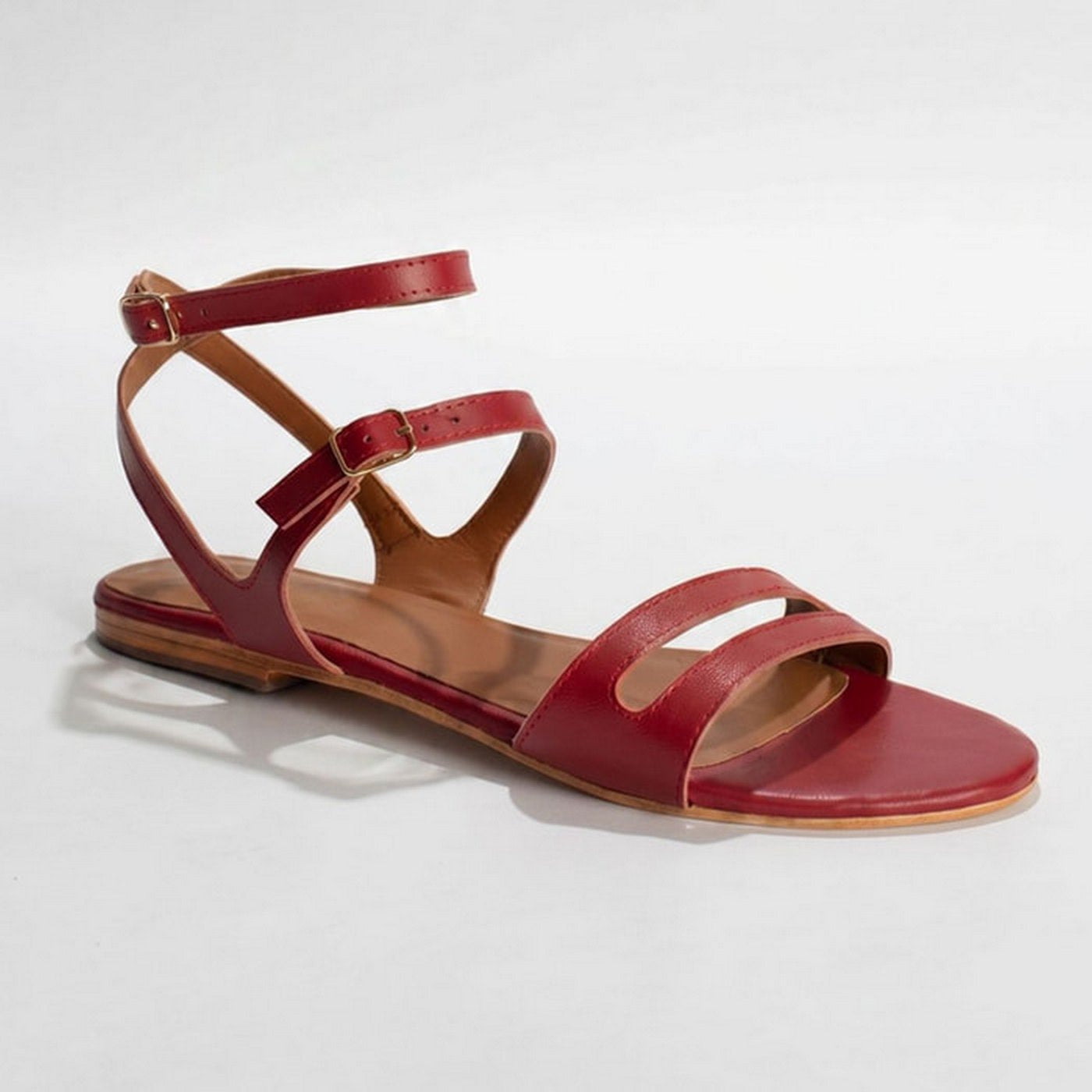 Gineta Sandals - Dark Ruby