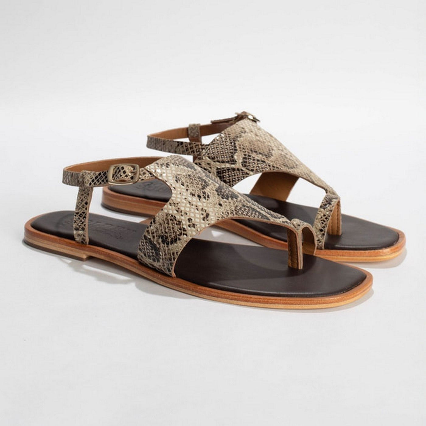 Sandales Mar - Beige Serpent