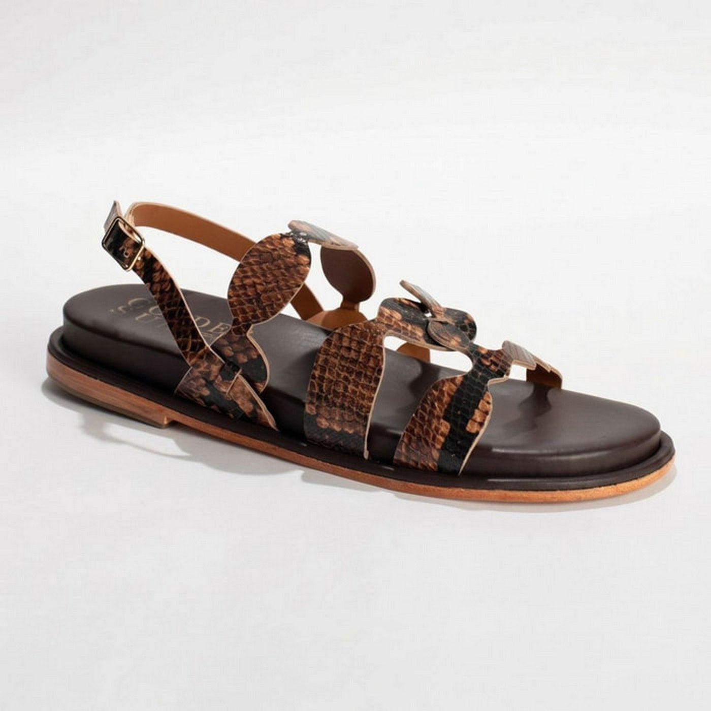 Sandales Canela - Marron Serpent