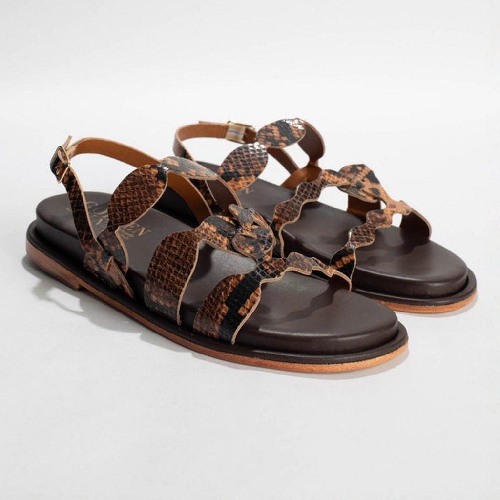 Sandales Canela - Marron Serpent