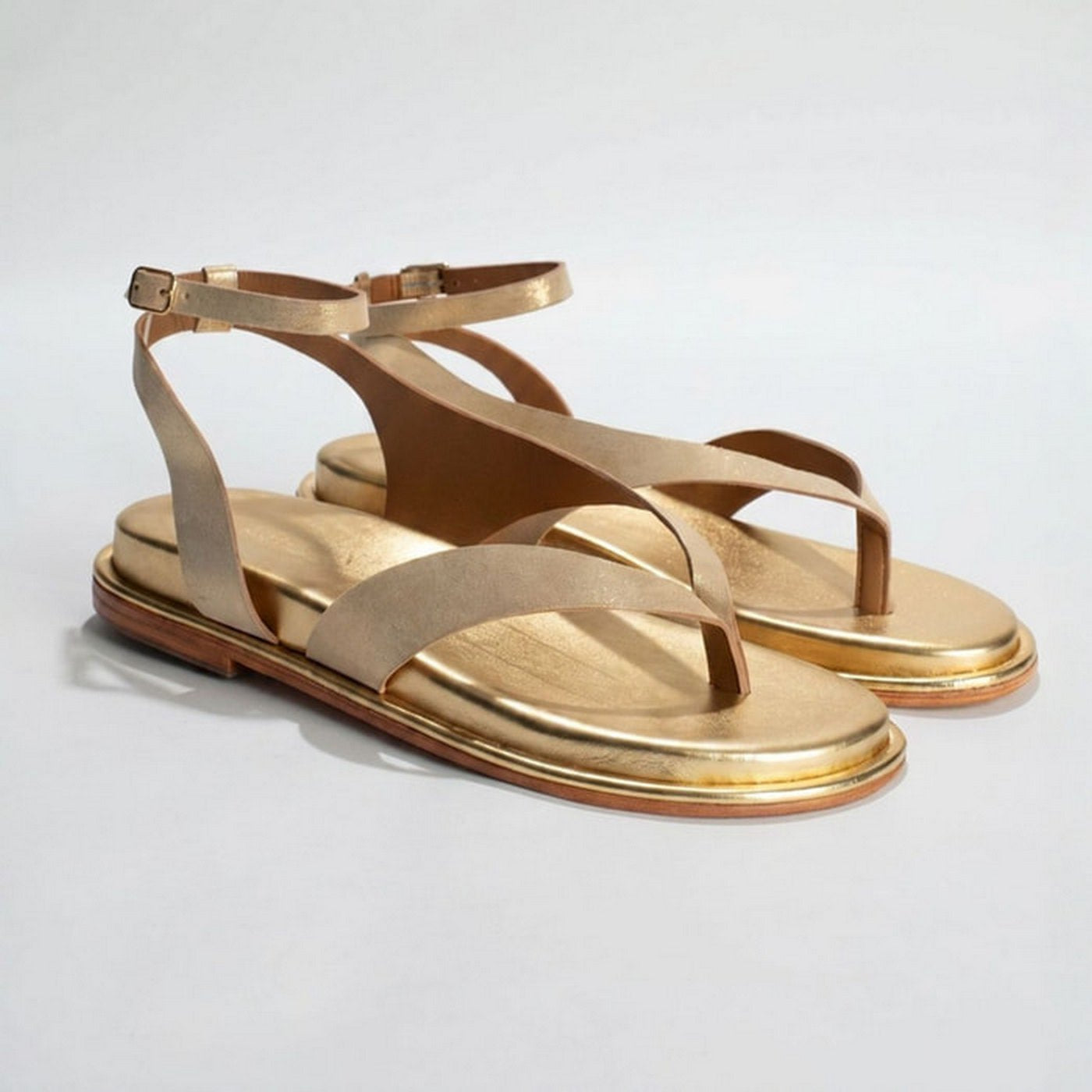 Trebol Sandals - Sparkling Gold