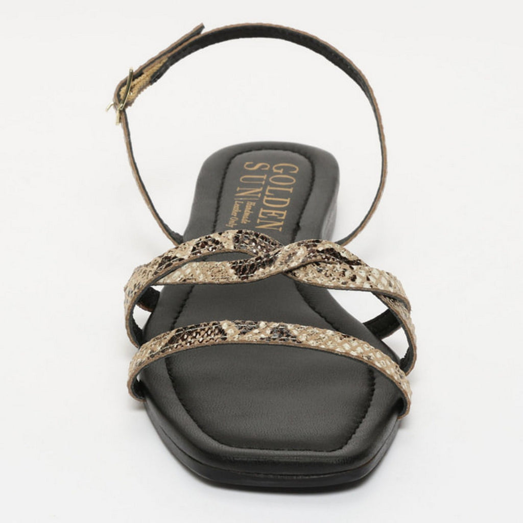 Sandalias Kiri - Serpiente Beige