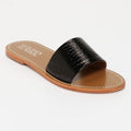 Sandales Timpoochee - Noir Vernis Croco