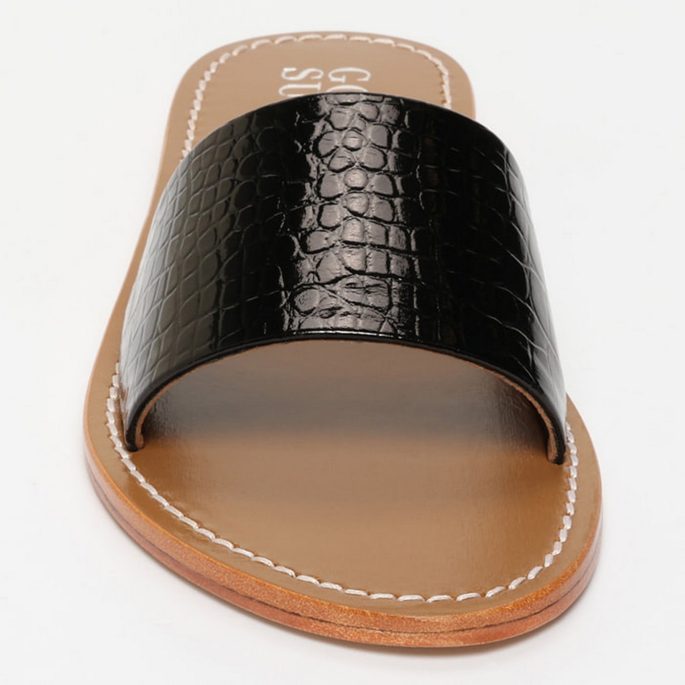 Sandales Timpoochee - Noir Vernis Croco