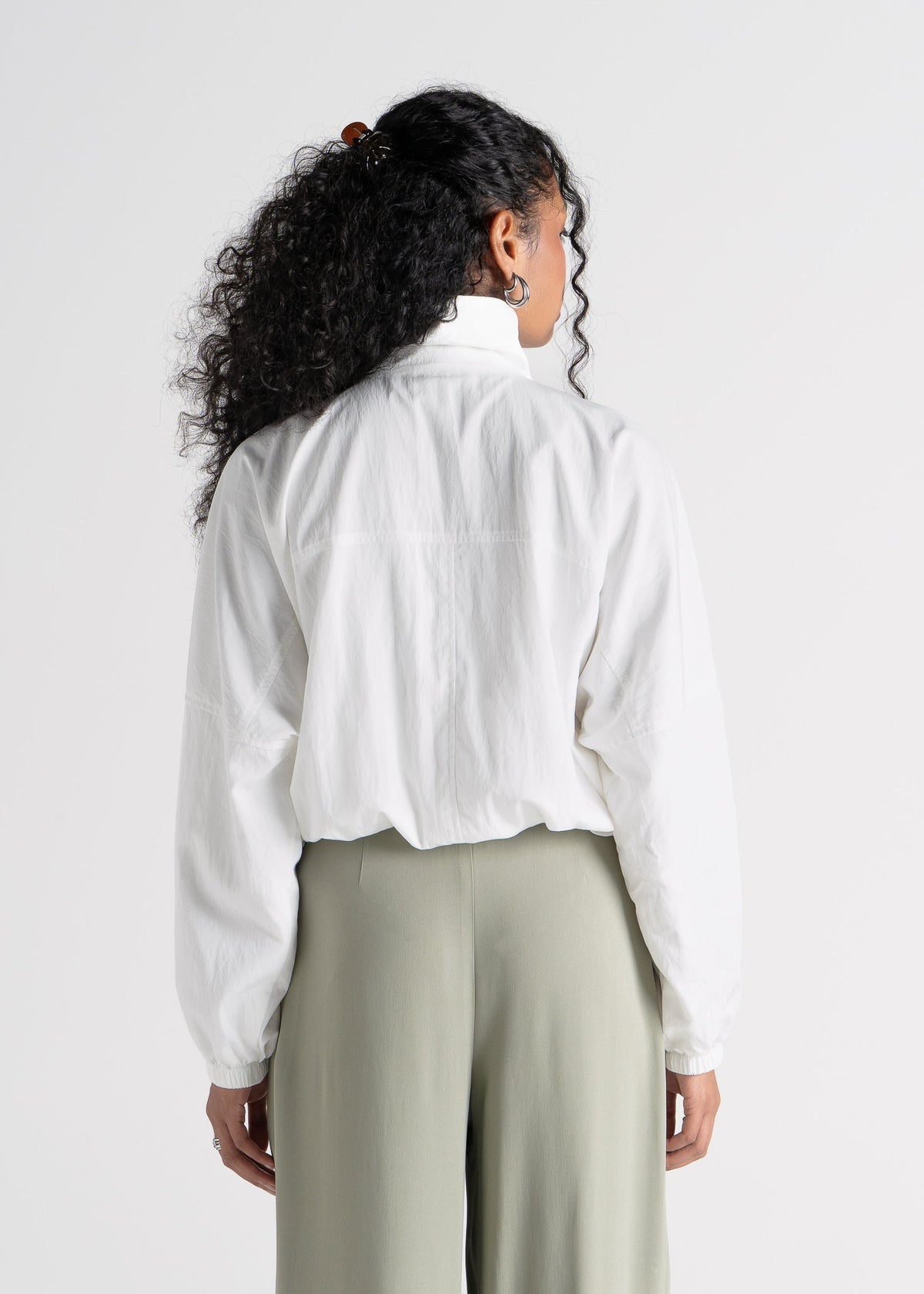 Giacca a Vento Carter High Neck – Ivory