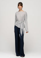 Hose Giulia Loose Satin - Navy