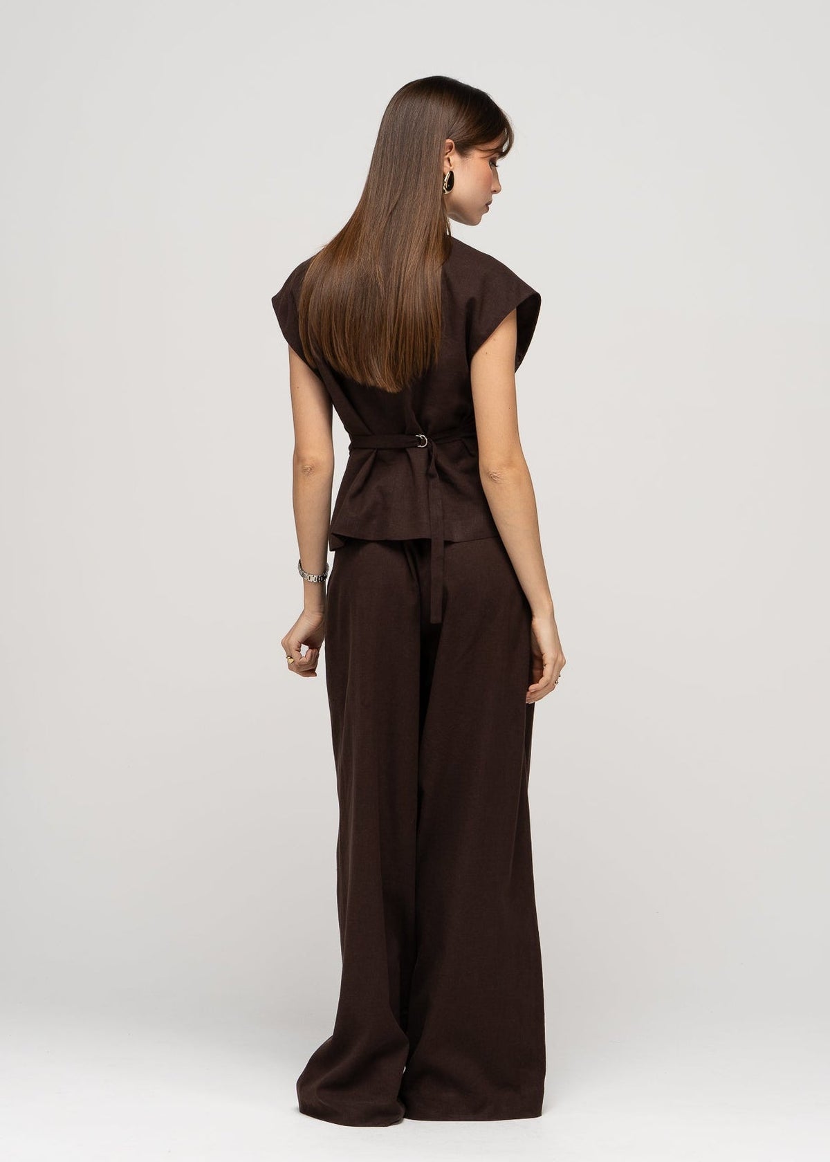Nolla Linen Wide Leg Bukser