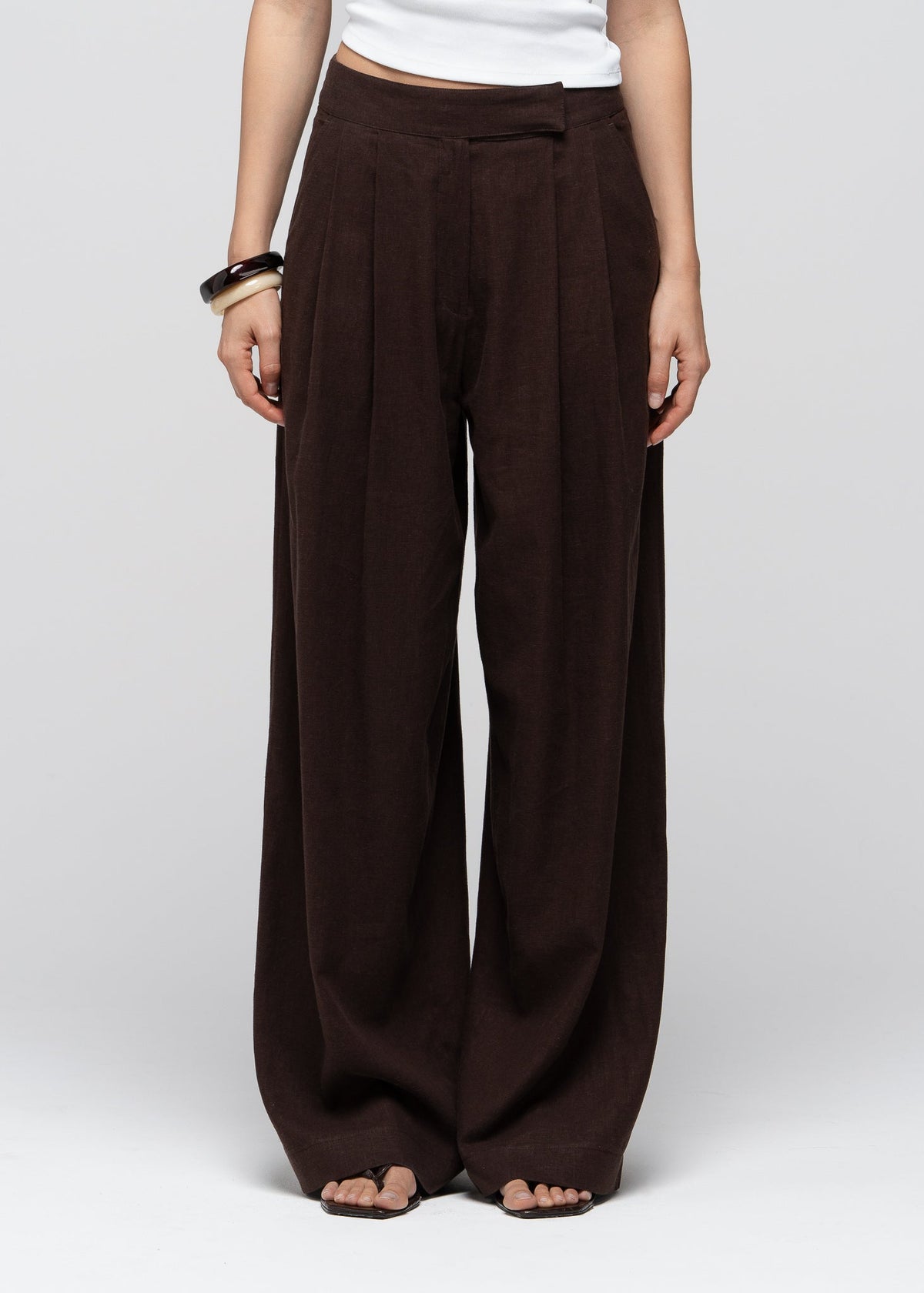 Nolla Linen Wide Leg Bukser