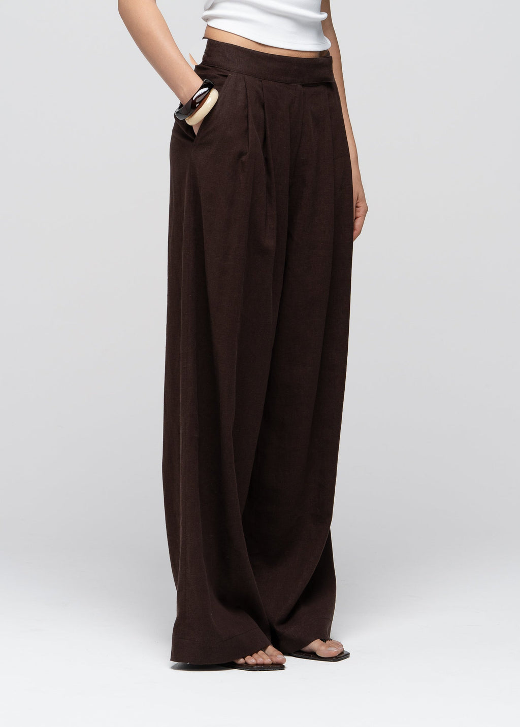 Nolla Linen Wide Leg Bukser