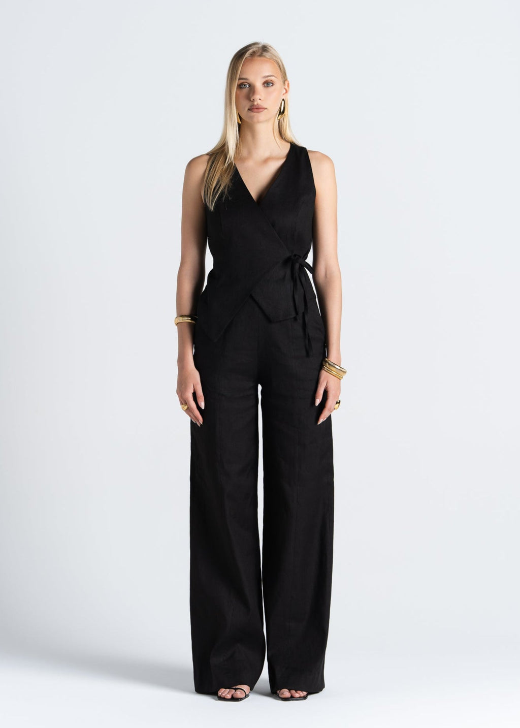 Leinenhose Elise Wide-Leg