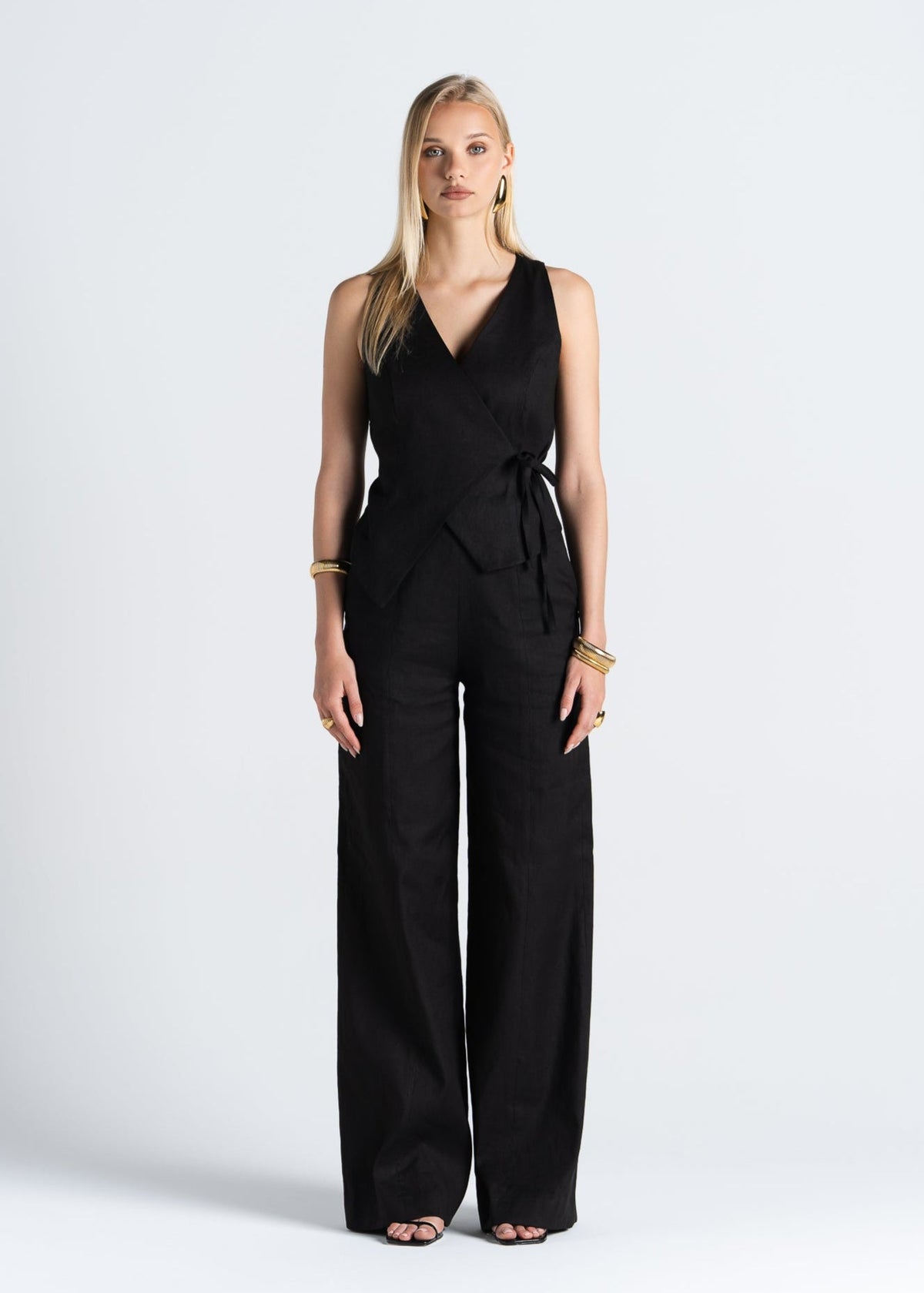 Leinenhose Elise Wide-Leg