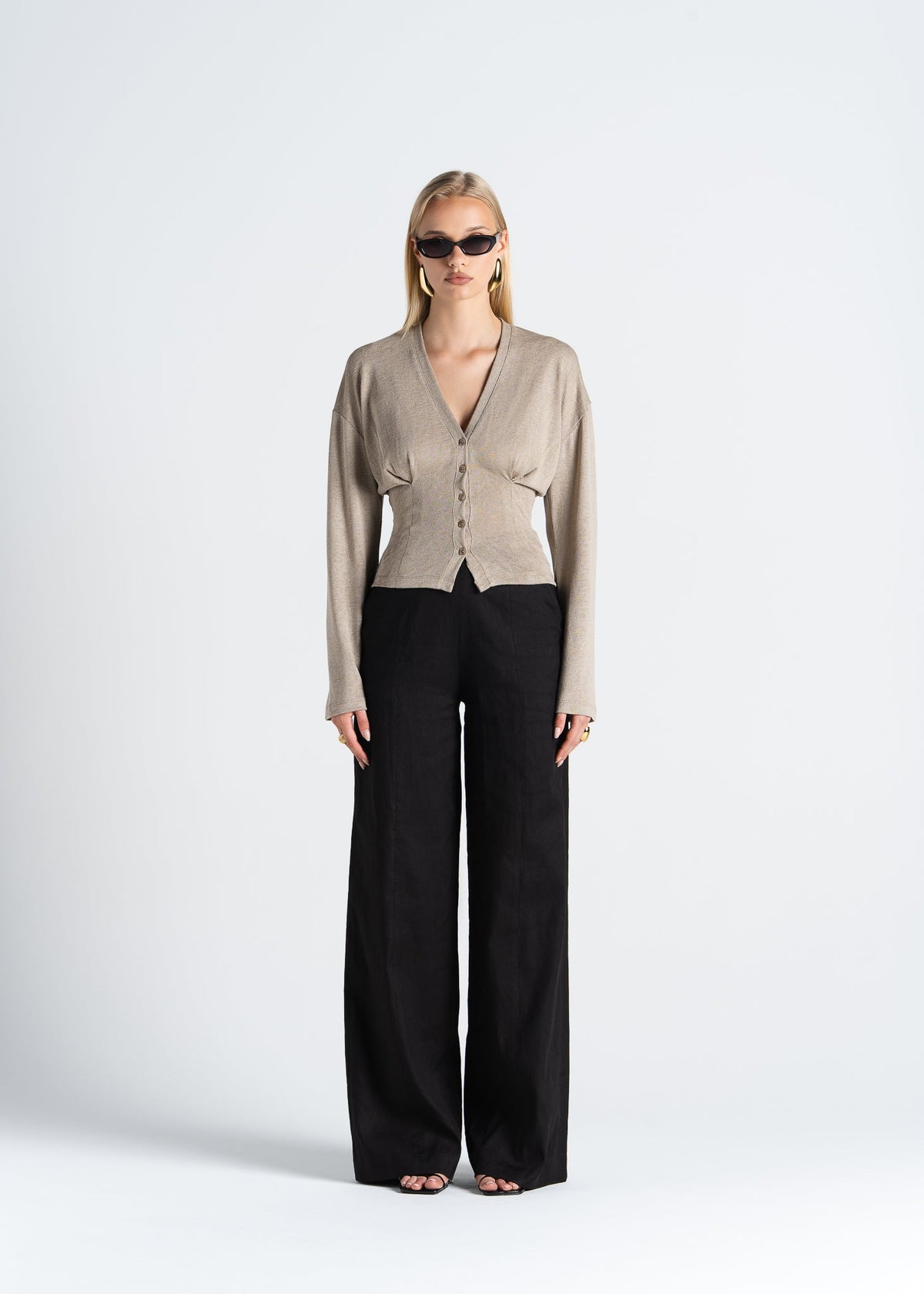 Leinenhose Elise Wide-Leg
