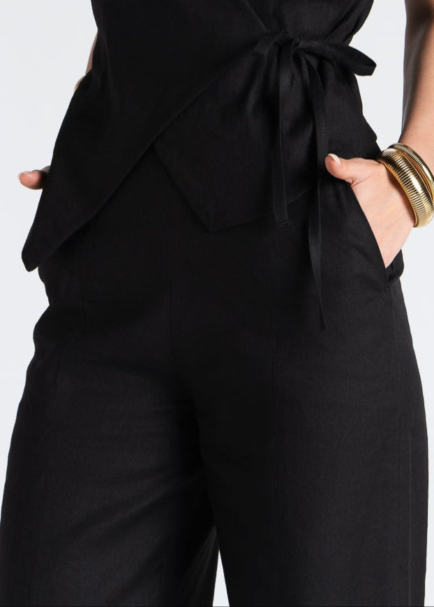 Leinenhose Elise Wide-Leg
