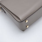 Gucci Interlocking Gg Cuir Grainé Gris