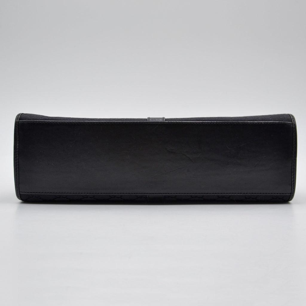 Gucci Jackie Black GG Monogram Canvas Bag