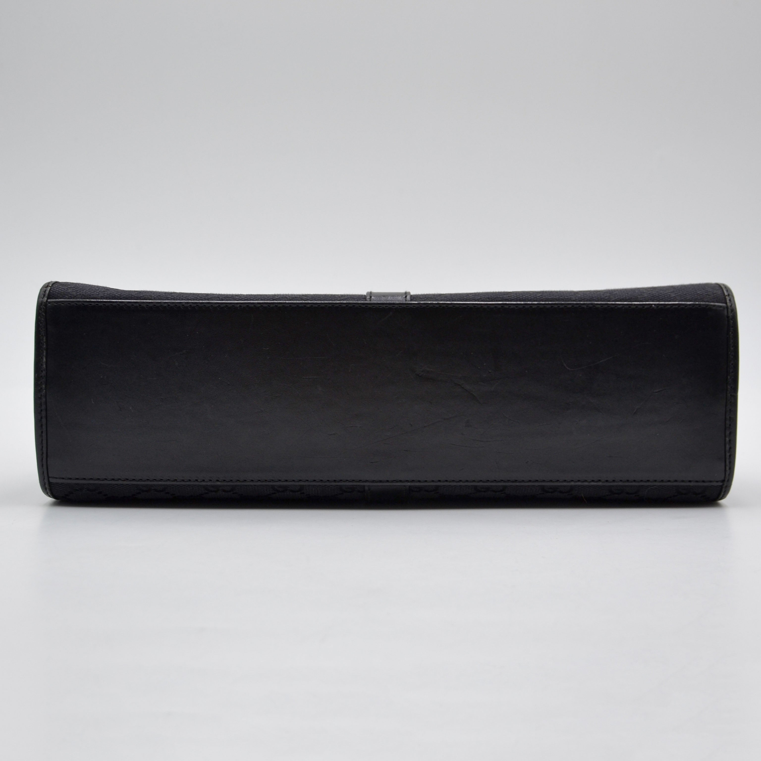 Gucci Jackie Black GG Monogram Canvas Bag