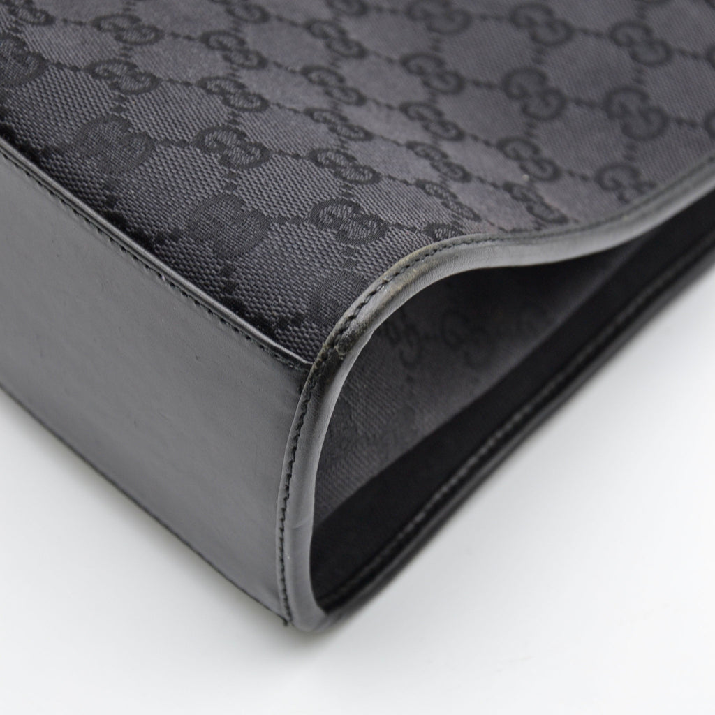 Gucci Jackie Black GG Monogram Canvas Bag