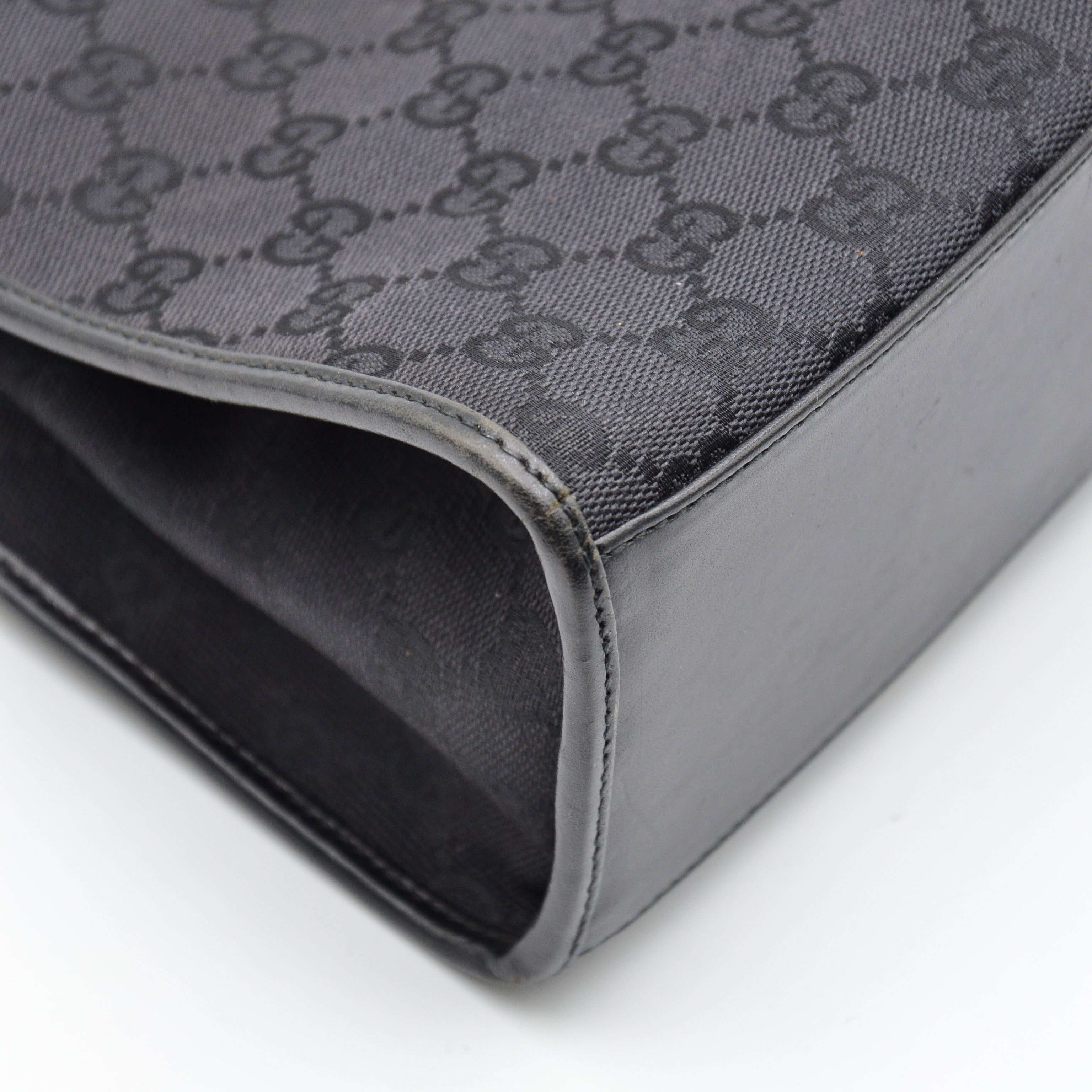 Gucci Jackie Black GG Monogram Canvas Bag