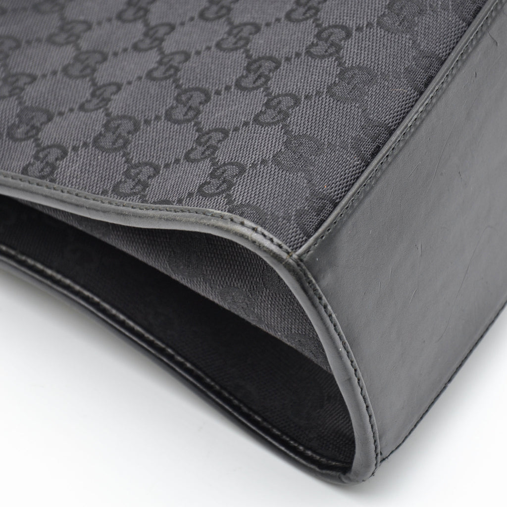 Gucci Jackie Black GG Monogram Canvas Bag