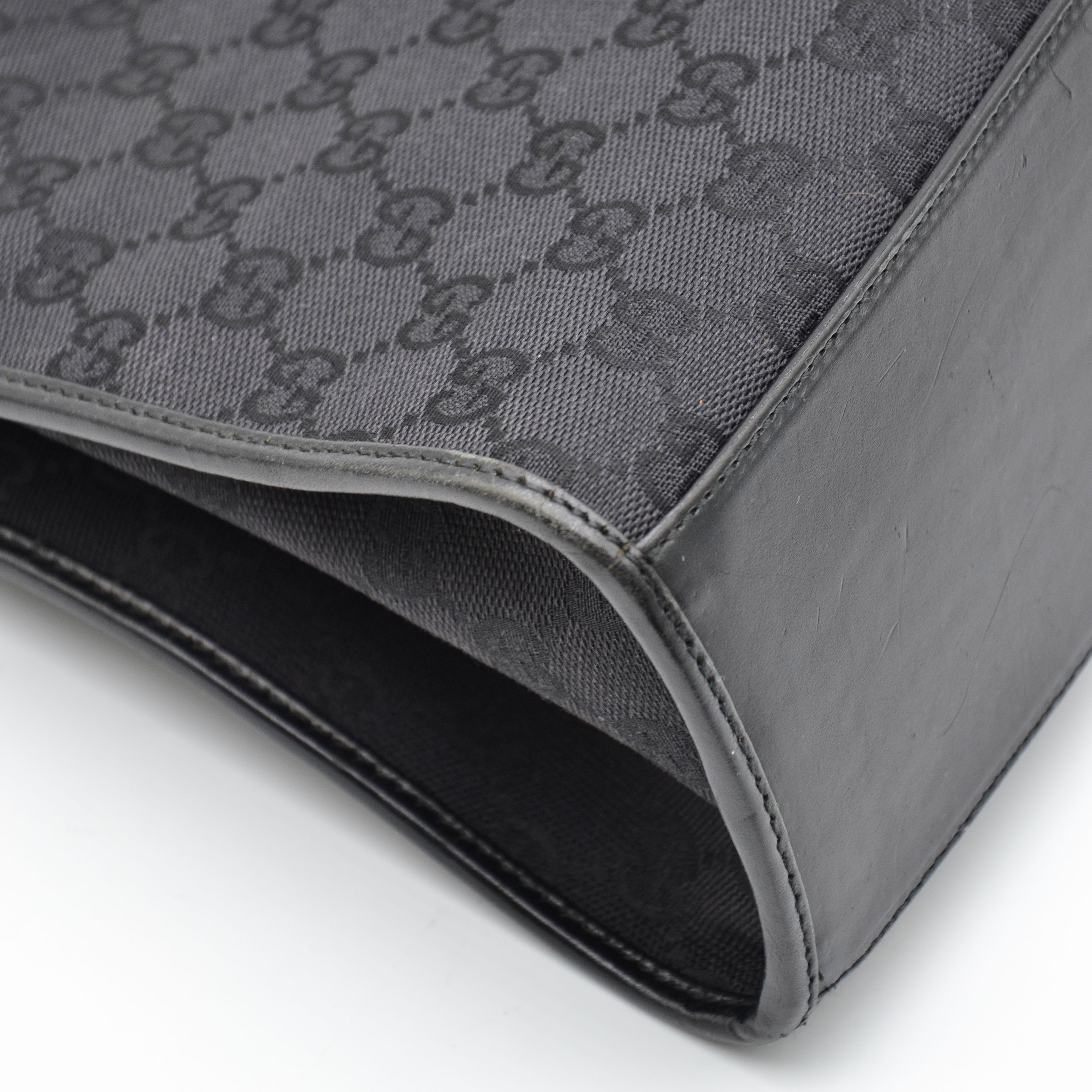 Gucci Jackie Black GG Monogram Canvas Bag