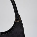 Gucci Jackie Black GG Monogram Canvas Bag