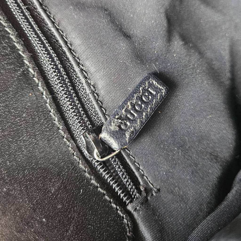 Gucci Jackie Black GG Monogram Canvas Bag