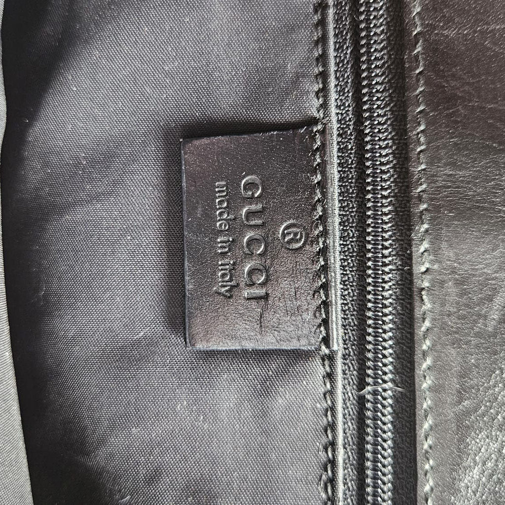 Gucci Jackie Black GG Monogram Canvas Bag