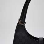 Gucci Jackie Black GG Monogram Canvas Bag
